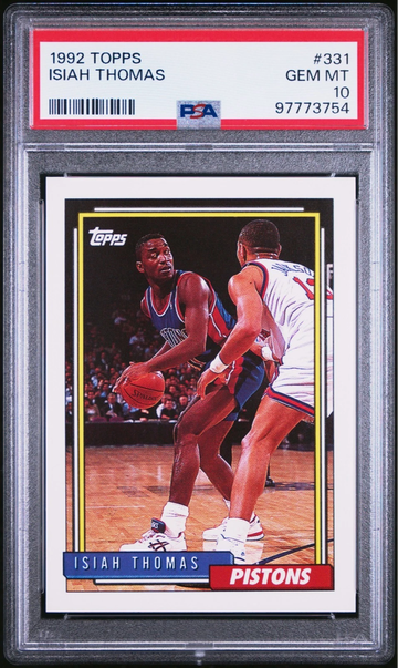 1992 TOPPS #331 ISIAH THOMAS PSA 10