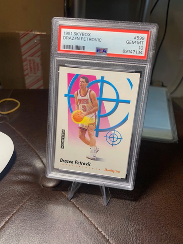 1991-92 Skybox - Drazen Petrovic #599 PSA 10 | "Mozart of Basketball"