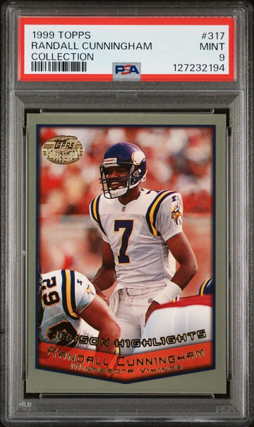 1999 Topps - Randall Cunningham #317 Topps Collection PSA 9 | Minnesota Vikings