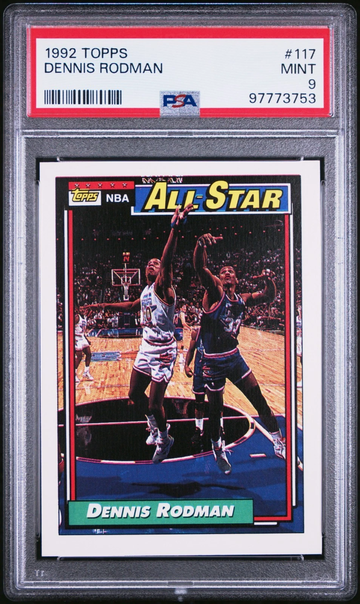 1992 TOPPS #117 DENNIS RODMAN PSA 9 | 5-TIME NBA CHAMPION, HOFer