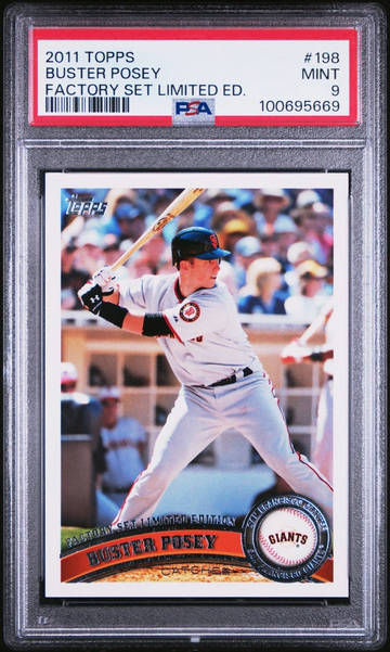2011 Topps - Buster Posey #198 Factory Set Limited Edition PSA 9
