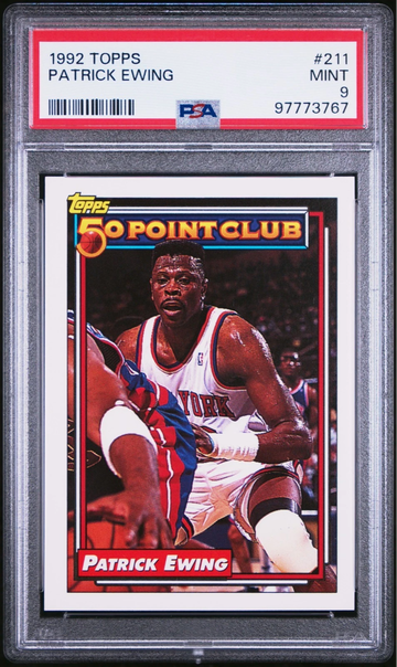 1992 TOPPS #211 PATRICK EWING PSA 9 | New York Knicks GOAT