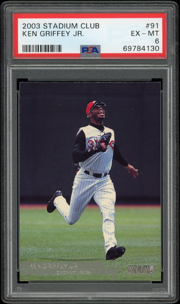 2003 Stadium Club Ken Griffey Jr. #91 PSA 6 PSA Basic Registry Set Junior