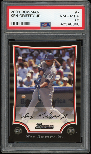  2009 Bowman Ken Griffey, Jr PSA 8.5 #7 Mariners HOF Basic Set