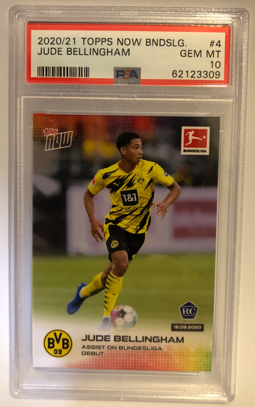2020 Topps Now Budesliga #4 Jude Bellingham RC PSA 10