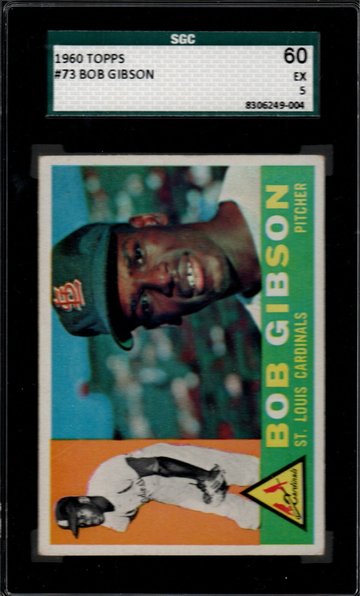 1960 Topps #73 Bob Gibson SGC 60 EX 5