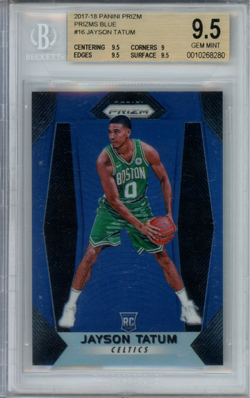2017 Panini Prizm Jayson Tatum #16 Prizm Blue /199 BGS 9.5