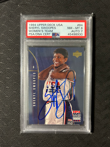 Sheryl Swoopes 1994 Upper Deck Rookie Auto PSA 8