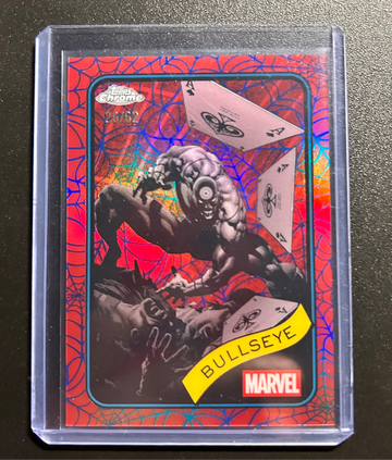 Bullseye X-Men Topps Chrome Red Web Ref /62