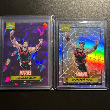 Wonder Man 2024 Topps Chrome Sapphire Purple /15 & Silver Ref. /399