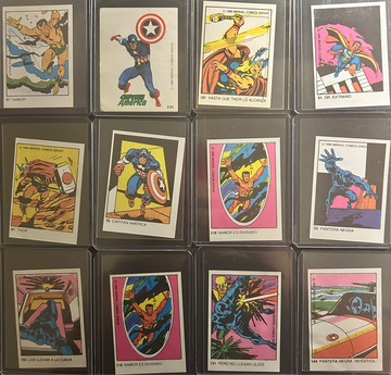 1980 Marvel Terrabusi Argentina Sticker Lot Of 12 