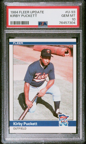 1984 Fleer Update Kirby Puckett PSA 10