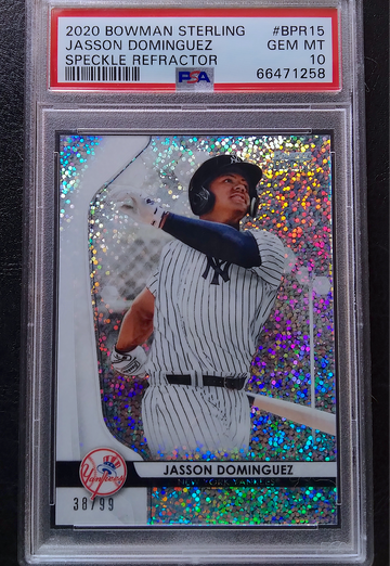 JASSON DOMINGUEZ 2020 BOWMAN STERLING SPECKLE /99 PSA 10 GEM