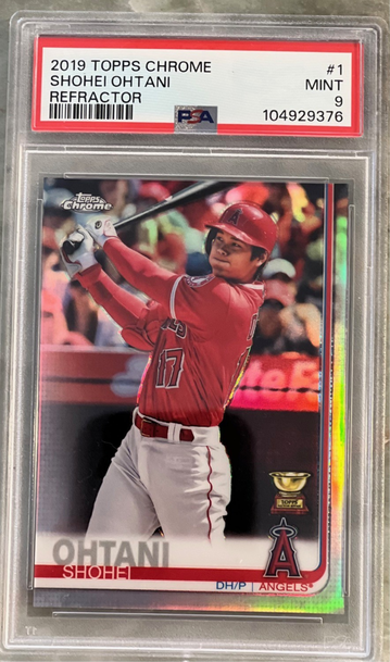 2019 Topps Chrome Shohei Ohtani Refractor Rookie Cup