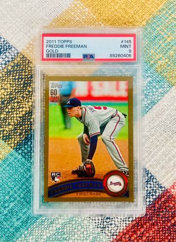 PSA 9 - 2011 Topps Gold Freddie Freeman #145 PSA 9