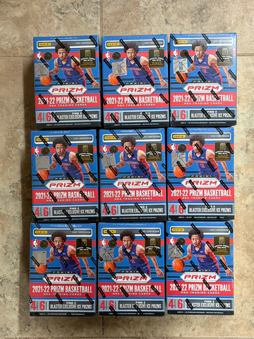 2021-22 Prizm Basketball Blaster Box Lot - 9 Boxes