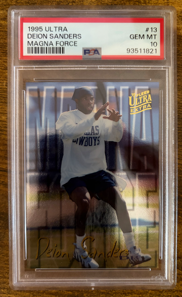 1995 Fleer Ultra Deion Sanders Magna Force PSA 10