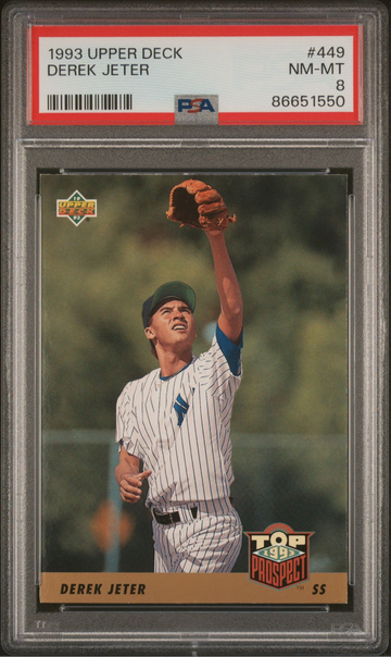 1993 Upper Deck Derek Jeter Top Prospect PSA 8