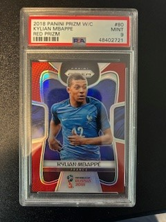 Kylian Mbappe 2018 RC Red Prizm