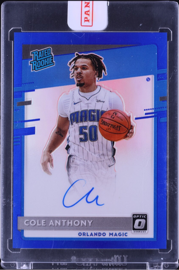 2020 Optic Cole Anthony Blue Rookie Auto /49 Sealed