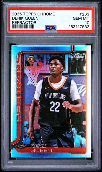 2025 Topps Chrome Derik Queen Refractor Rookie PSA 10