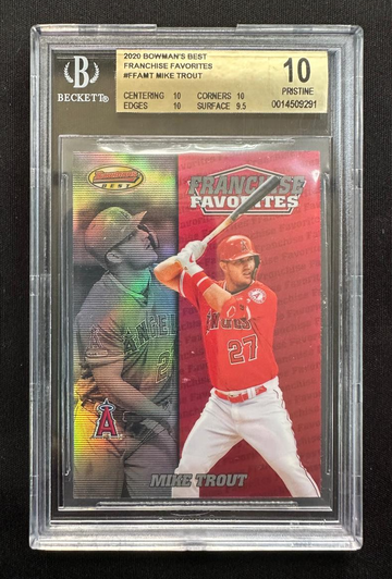 2020 Bowman's Best Franchise Favorites Mike Trout #FFA-MT BGS 10 - DHL Express Air with Tracking from Overseas