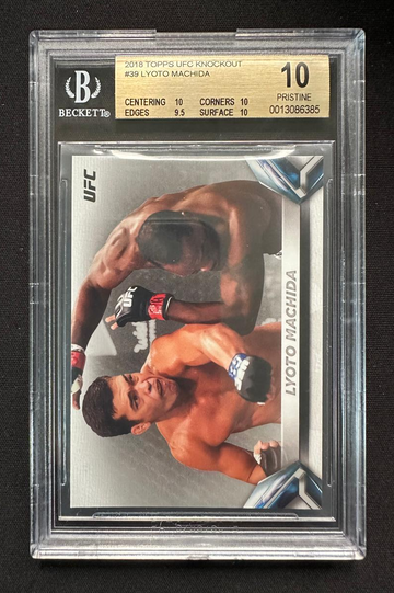 POP 1 BGS 10 2018 Topps UFC Knockout #39 Lyoto Machida MMA - DHL Express Air 5-6 Days with Tracking from Overseas