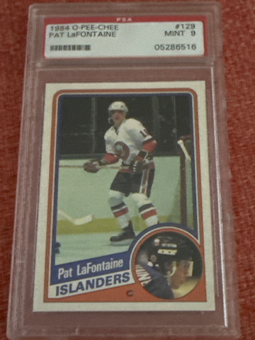 1984 O-PEE-CHEE PAT LaFONTAINE PSA 9