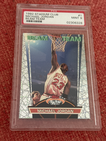 1992 STADIUM CLUB MICHAEL JORDAN BEAM TEAM 