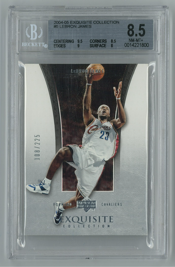 LeBron James 2004 Exquisite Collection #5 Serial #/225