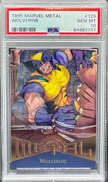 WOLVERINE 1995 Fleer Marvel Metal #125 PSA 10 Gem MINT