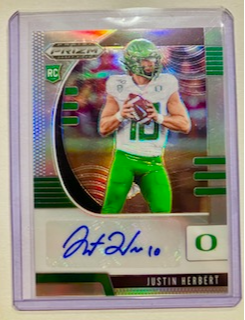 2020 Panini Prizm Draft Picks - Justin Herbert RC Auto