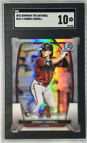 2023 Bowman Chrome National Collector  Convention Corbin Carroll RC #3 SGC 10