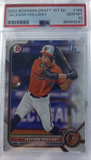 2022 BOWMAN DRAFT 1ST EDITION JACKSON HOLLIDAY PSA 10