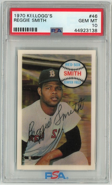 1970 Kellogg's Baseball - #46 Reggie Smith PSA 10 GEM MT