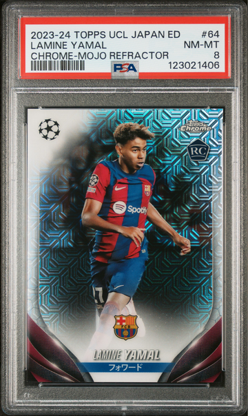 Lamine Yamal 2023-24 Topps Chrome UEFA Mojo Japan Edition #64 Rookie Barcelona