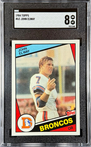 JOHN ELWAY 1984 TOPPS #63 RC Rookie 🔥 SGC 8