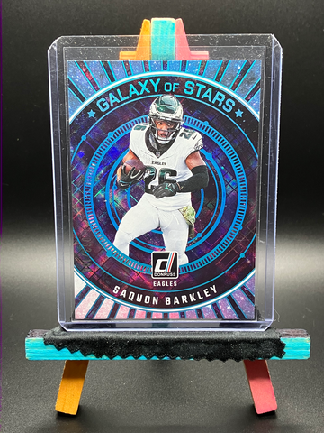 2024 Donruss Galaxy of Stars (Cosmic Parallel) Saquon Barkley /100 GOS-SBA