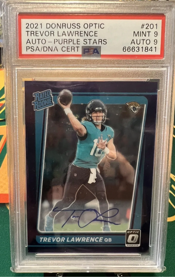 2021 Trevor Lawrence FOTL Rookie Auto /50 PSA9🔥