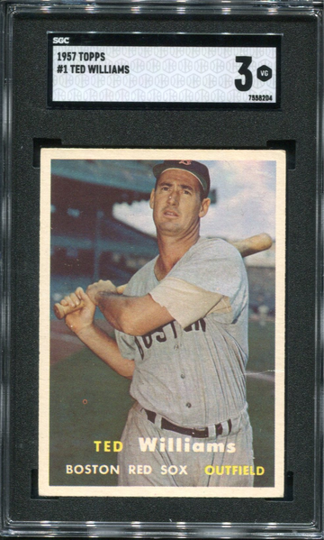 1957 Topps #1 Ted Williams SGC 3