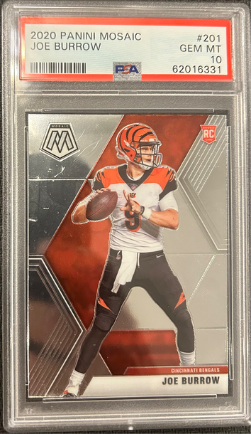 Joe Burrow 2020 Panini Mosaic PSA 10 #201