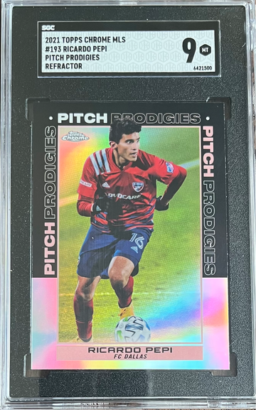 2021 Topps Chrome MLS Ricardo Pepi Refractor SGC 9