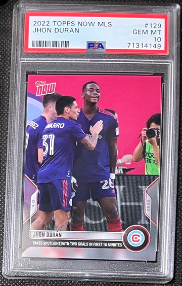 2022 Topps Now MLS Jhon Duran PSA 10
