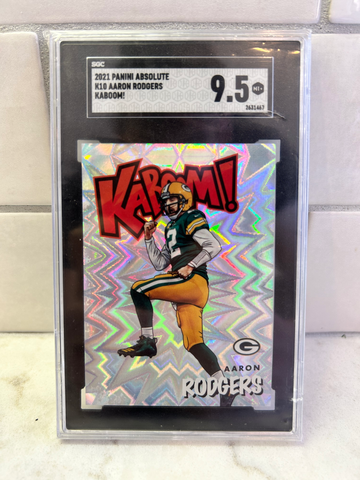2021 Absolute Aaron Rodgers Kaboom SGC 9.5