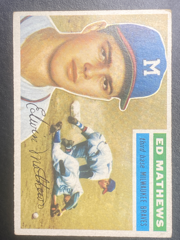 1956 Topps Ed Mathews #107 (VG-EX to EX)