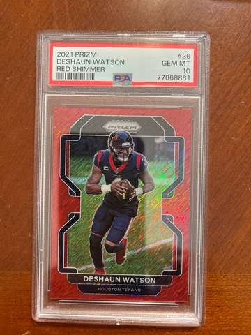Deshaun Watson 2021 Panini Prizm Red Shimmer 5 / 35