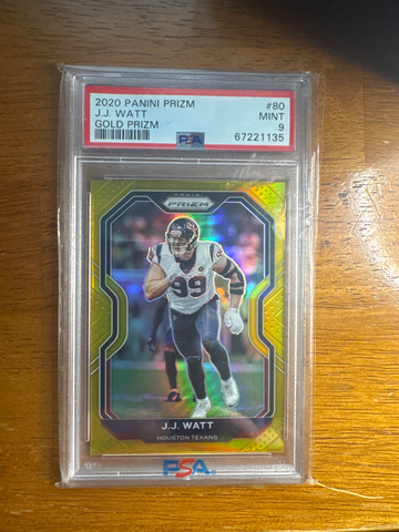 J.J. Watt 2020 Prizm True Gold 8 / 10
