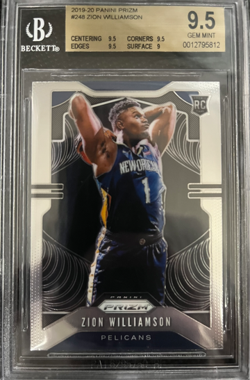 2019 Prizm Zion Williamson BGS 9.5 