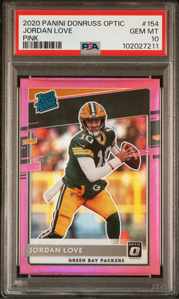 2020 Donruss Optic Jordan Love Pink PSA