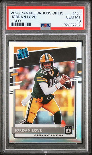 2020 Donruss Optic Jordan Love Holo PSA 10